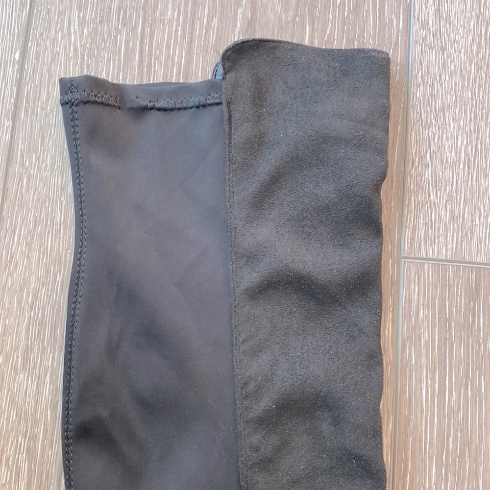NEW! DIRTY LAUNDRY Over-The-Knee Boot Manhattan Faux Suede Lug Sole Black Size 9
